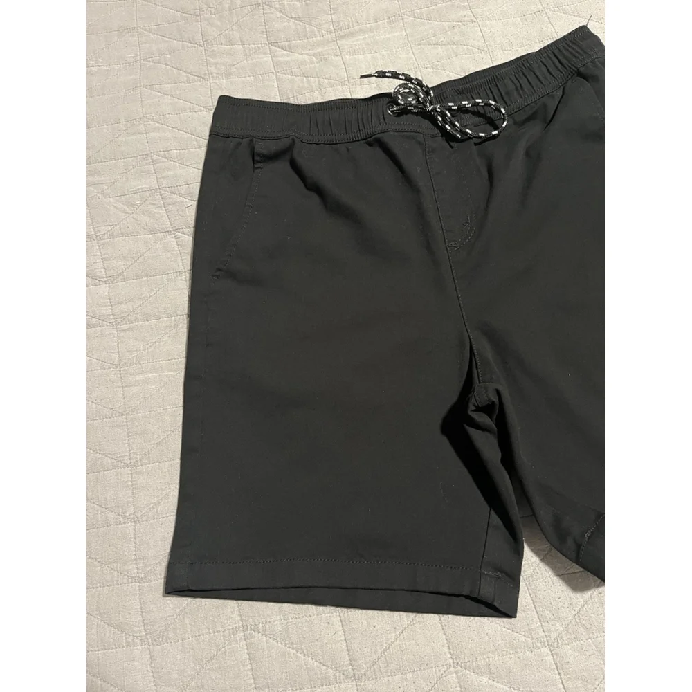 CRTV SCTY Shorts Mens M 30 Black Chino Elastic Waist